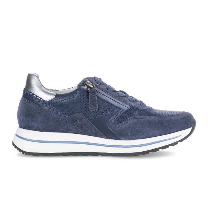 Lage sneaker blauw #1