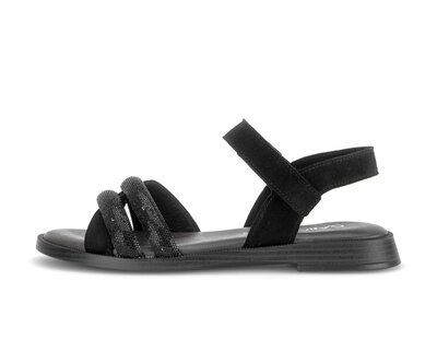 Sandal met riempjes zwart