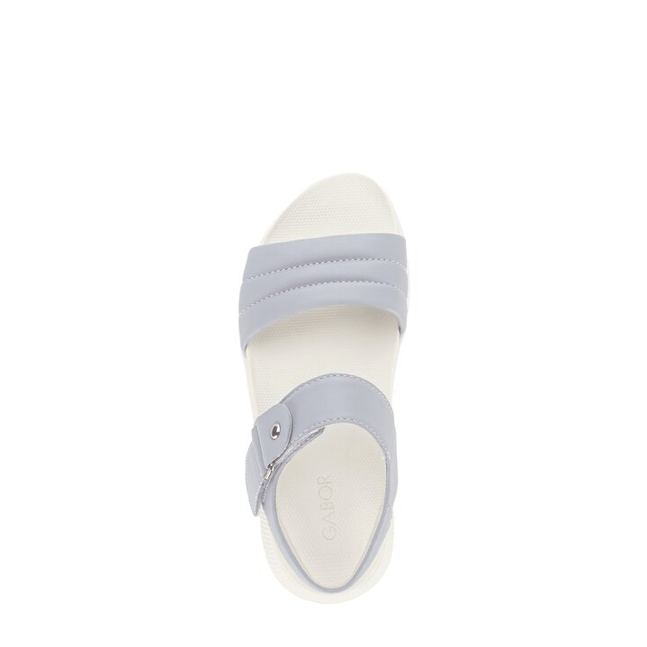 Sandalo con plateau blu #5