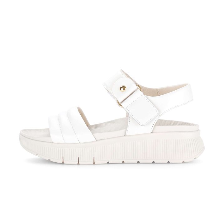 Sandale à plateforme crème #0