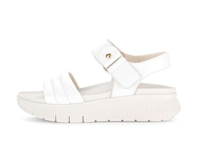 Sandale à plateforme crème