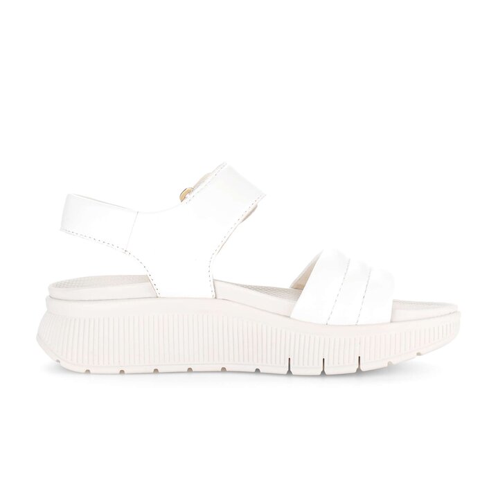 Sandale à plateforme crème #1