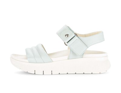 Sandale met plateauzool groen