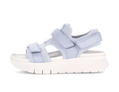 Sandale met plateauzool blauw