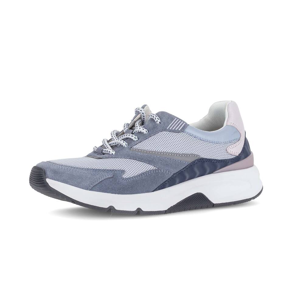 rollingsoft Dames Lage sneakers; Combi leer/Imitatieleer; multicolour; Platte hak; Rubber/EVA-zool