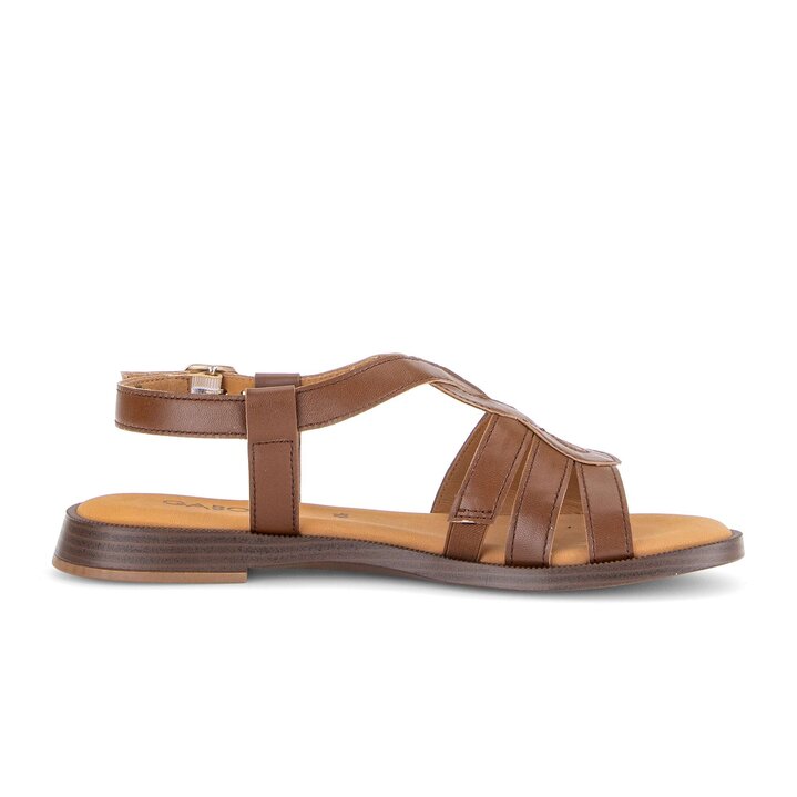 Sandal met riempjes bruin #1