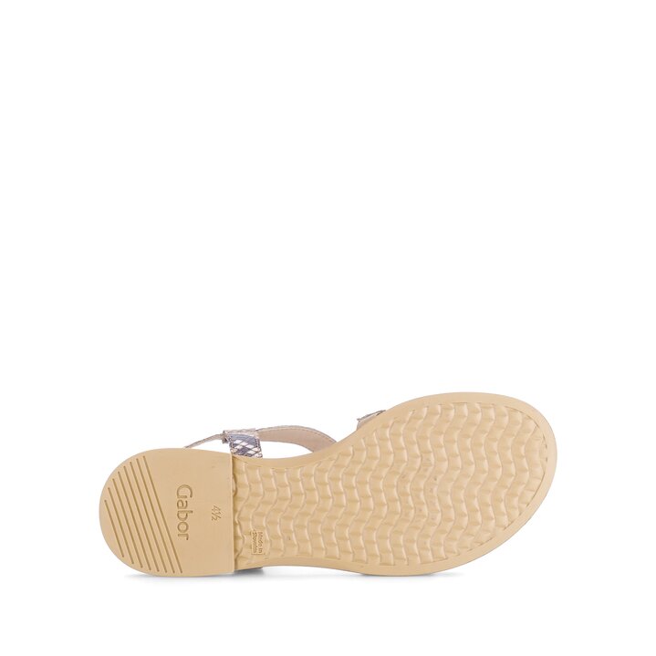 Sandal met riempjes beige #4