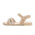 Sandal met riempjes beige