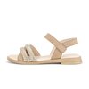 Sandal met riempjes beige
