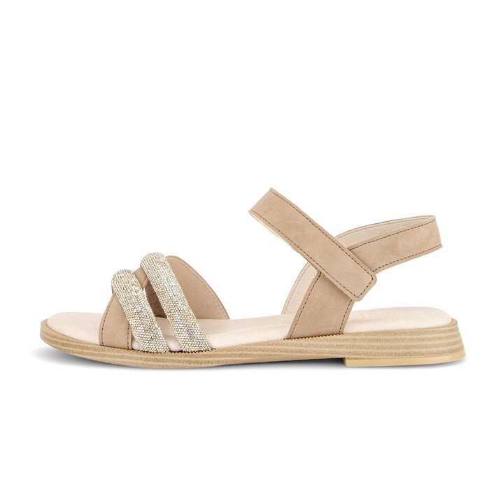 Sandal met riempjes beige #0