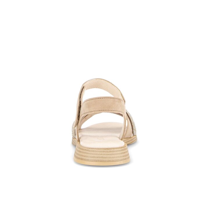 Sandal met riempjes beige #3