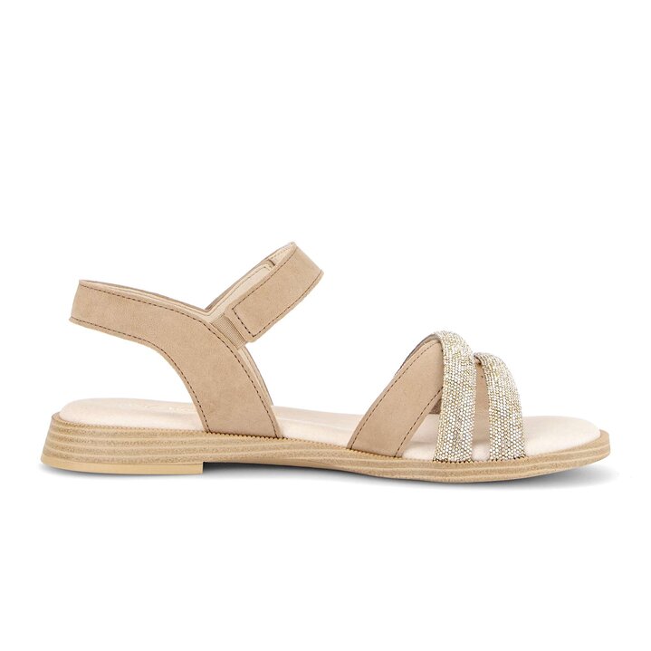 Sandal met riempjes beige #1