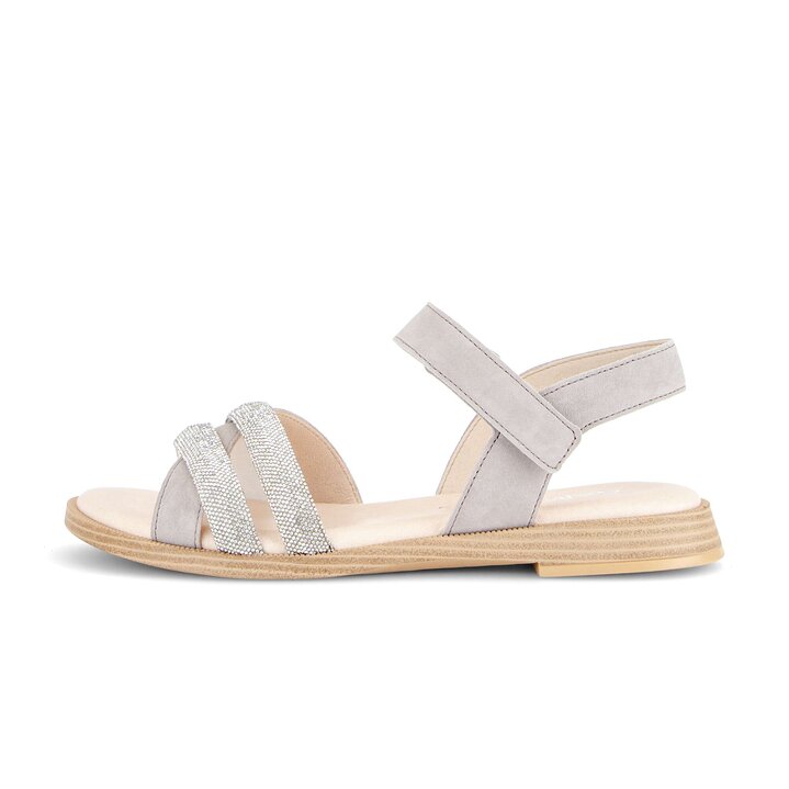 Sandal met riempjes grijs #0