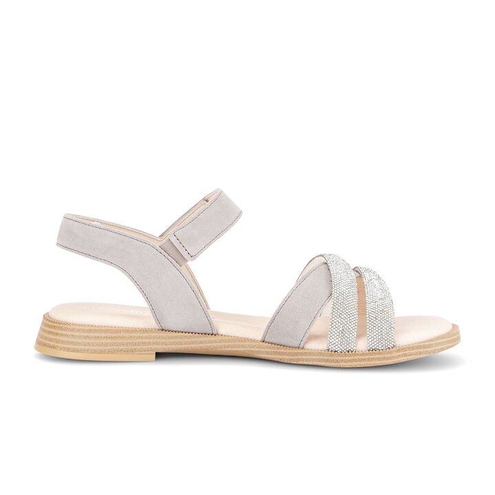 Sandal met riempjes grijs #1