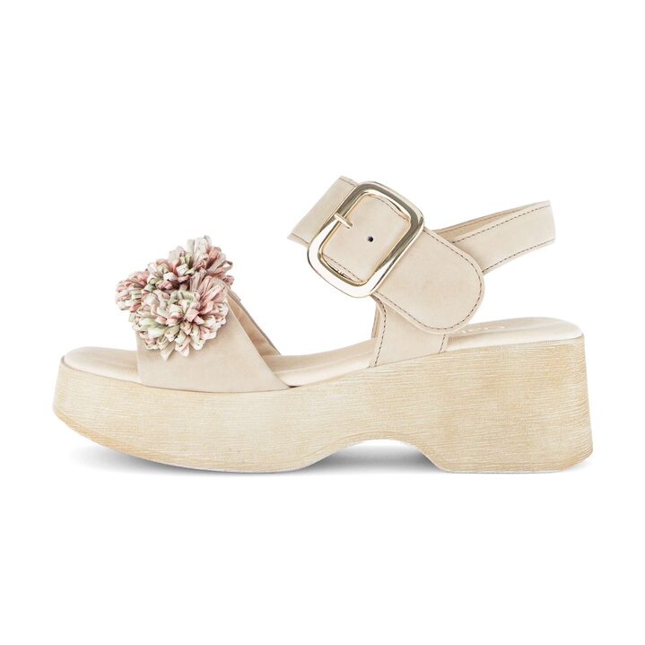 Sandale à bride beige #0