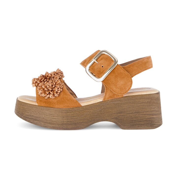 Sandale à bride orange #0