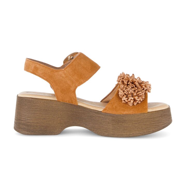 Sandale à bride orange #1