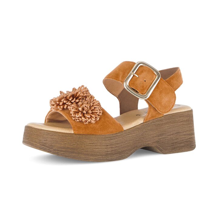 Sandale à bride orange #2