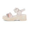 Sandal met riempjes multicolour
