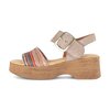 Sandal met riempjes multicolour