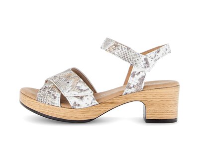 Sandale à plateforme multicolore