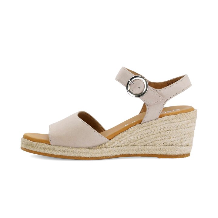 Sandalo con zeppa beige #0