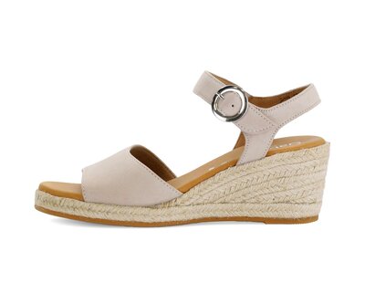 Keilsandalette beige