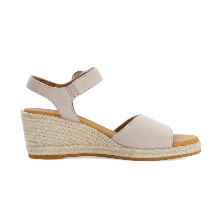 Sandalo con zeppa beige #1