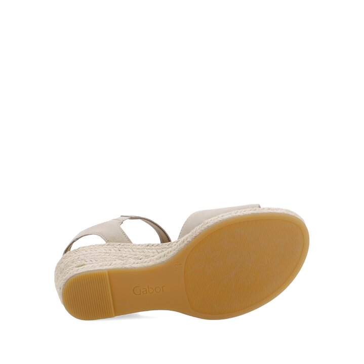 Sandalo con zeppa beige #4