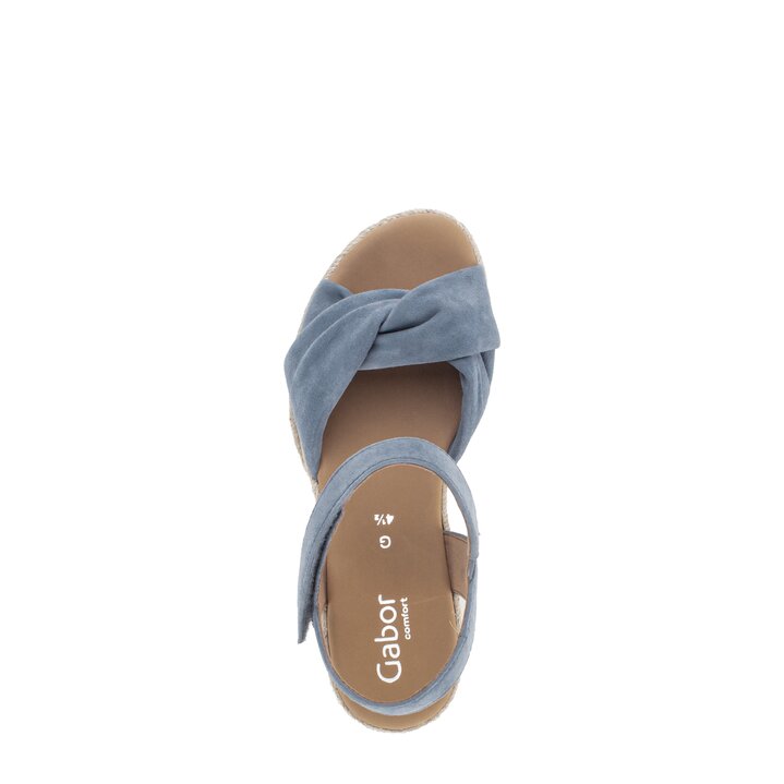 Keilsandalette blau #5