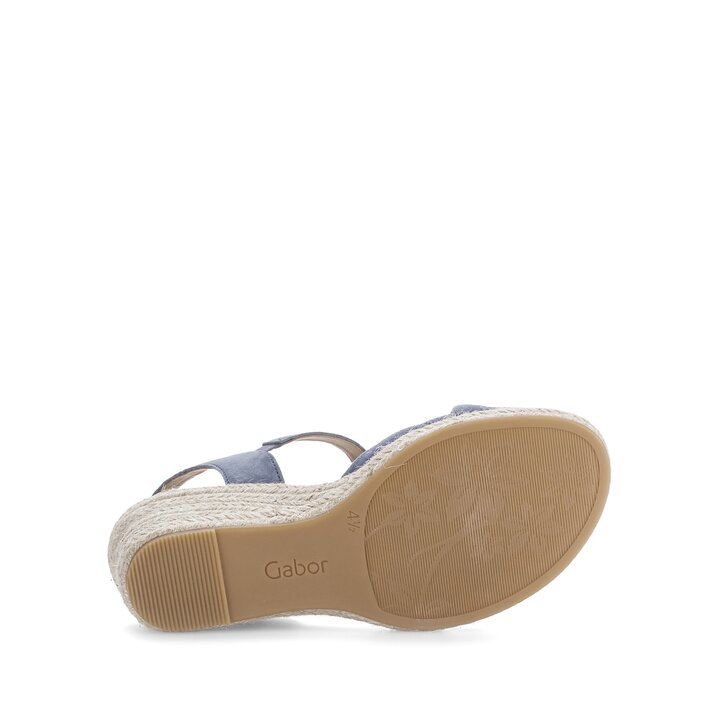 Keilsandalette blau #4