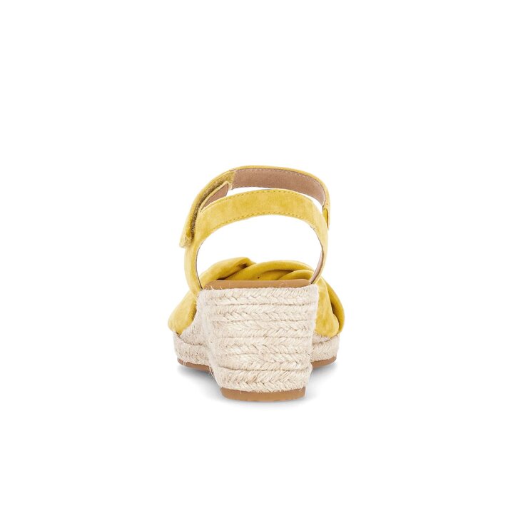 Sandales compensées jaune #3