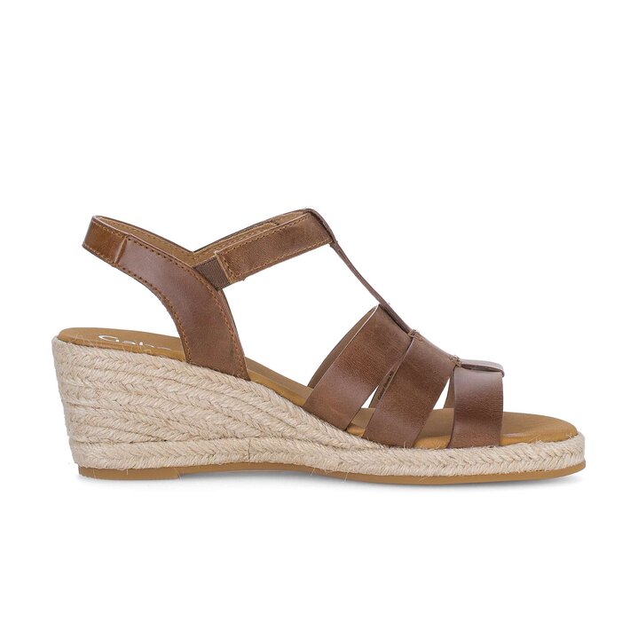 Keilsandalette braun #1