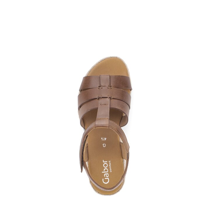 Keilsandalette braun #5
