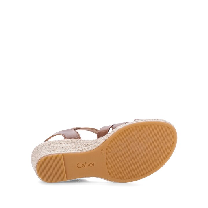 Keilsandalette braun #4