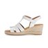 Keilsandalette weiß