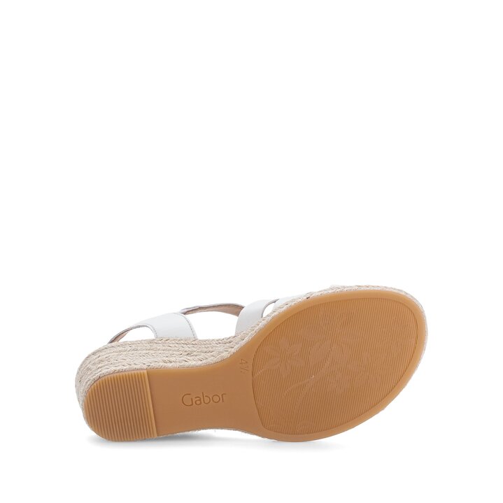 Sandalo con zeppa bianco #4