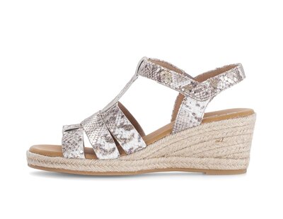 Sandales compensées vert