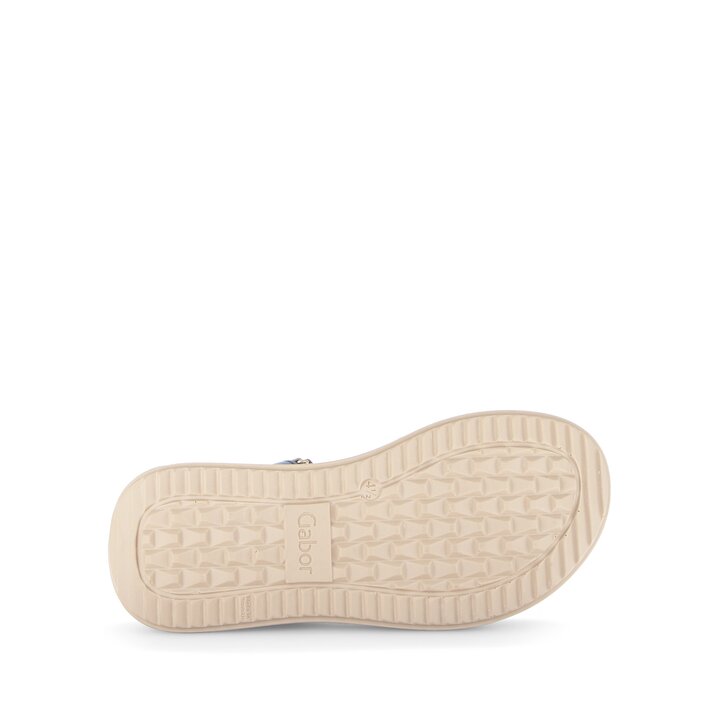 Sandale met plateauzool beige #4