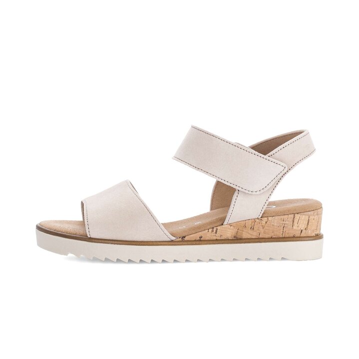 Sandale à plateforme beige #0