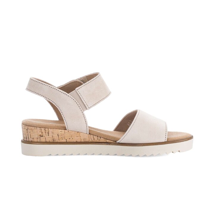 Sandale à plateforme beige #1
