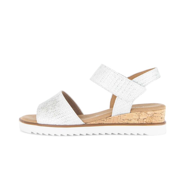 Sandale met plateauzool wit #0