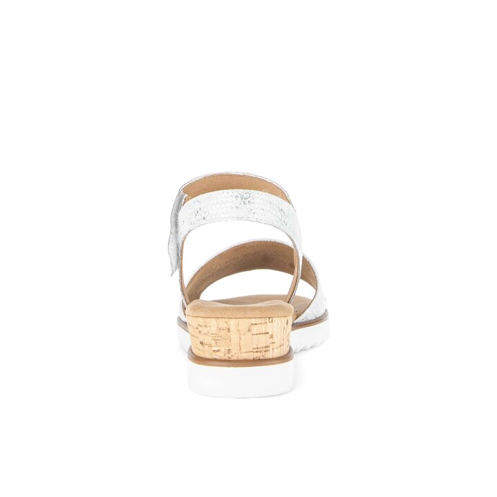 Sandale met plateauzool wit #3