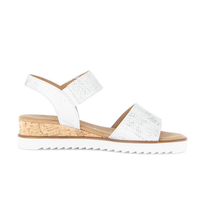 Sandale met plateauzool wit #1
