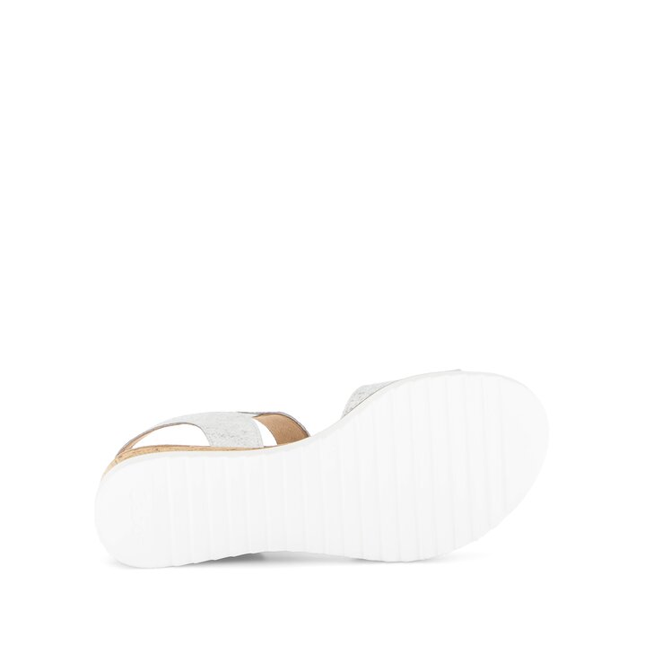 Sandale met plateauzool wit #4