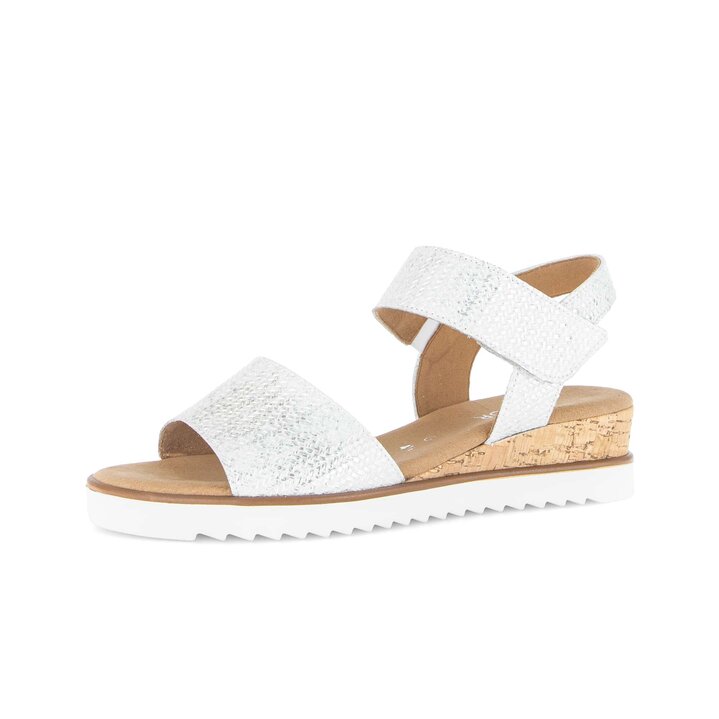 Sandale met plateauzool wit #2