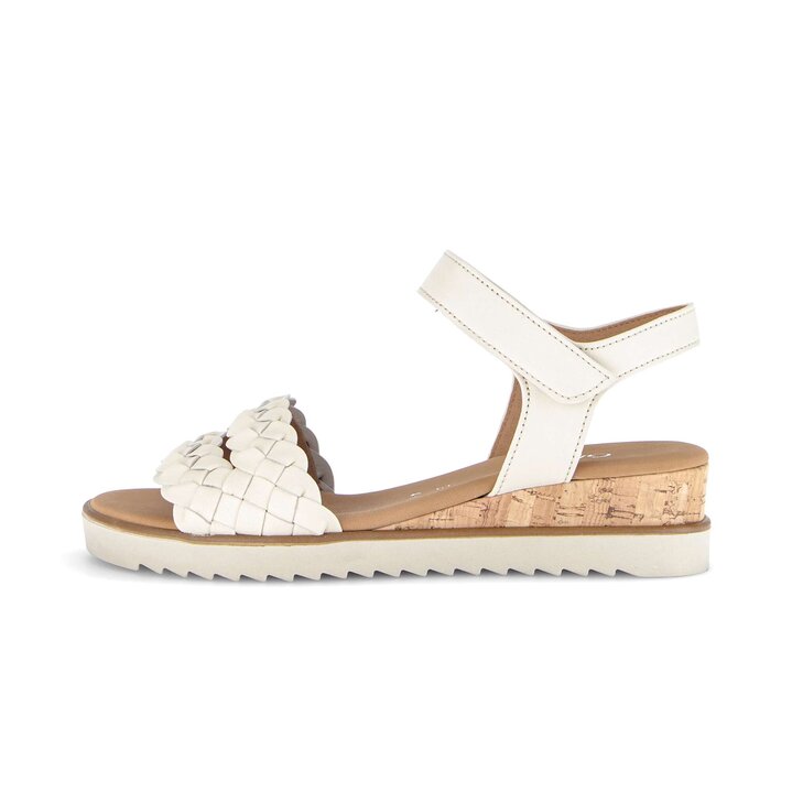 Sandales compensées crème #0