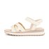 Sandal met riempjes beige