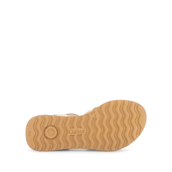 Sandal met riempjes beige #4