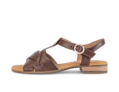Riemchensandale braun